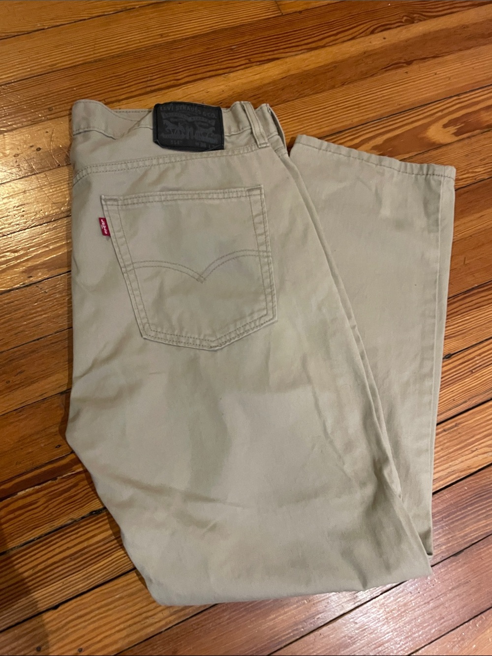 Levi's Men's Light Khaki Straight Jeans